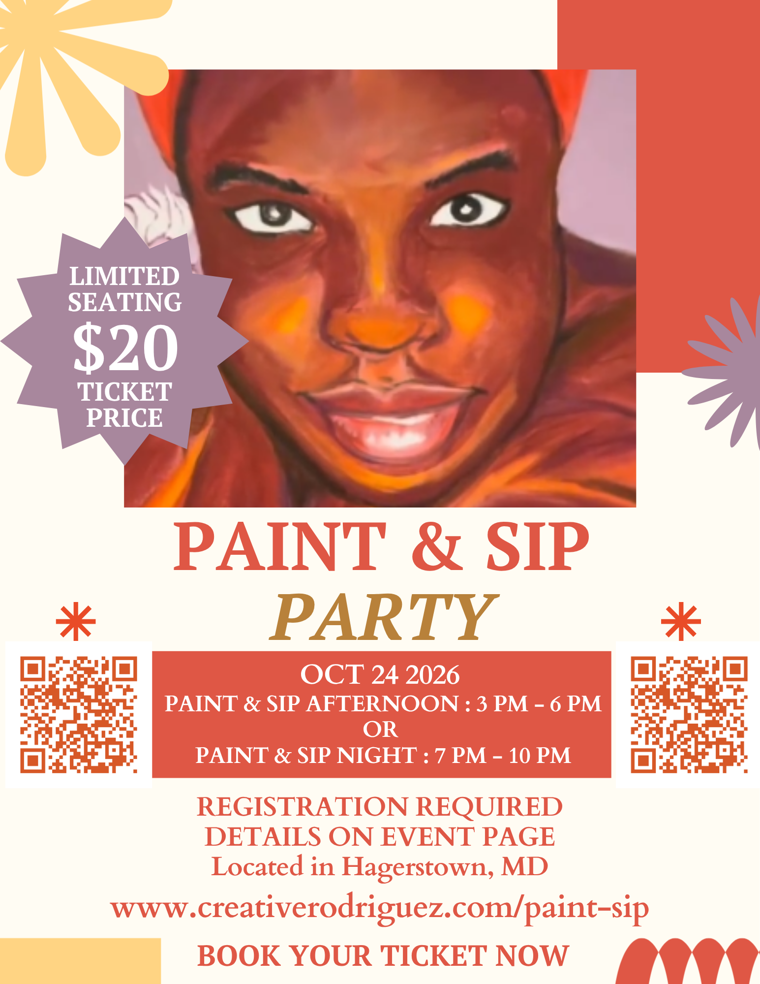 Paint and Sip Flyer
